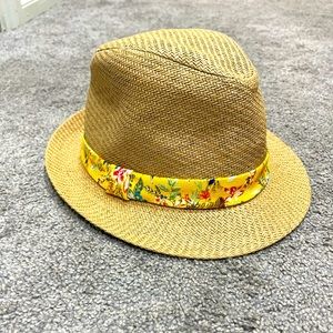 Women’s fedora hat.